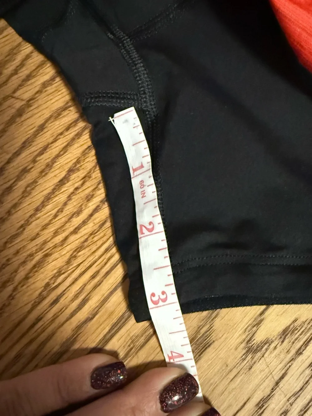 Lululemon Speed Squad Running Skirt with shorts black and red stripe 6